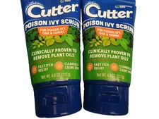 2 New Bottles Cutter Poison Ivy Scrub Oak Sumac Itch Relief