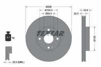 2X Textar 92300903 Bremsscheibe FüR Mazda