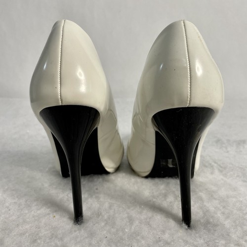 Charlotte Russe White And Black Netted Pointed Toe Stiletto 4.5in. Heel Sz 8 - 第 6/11 張圖片