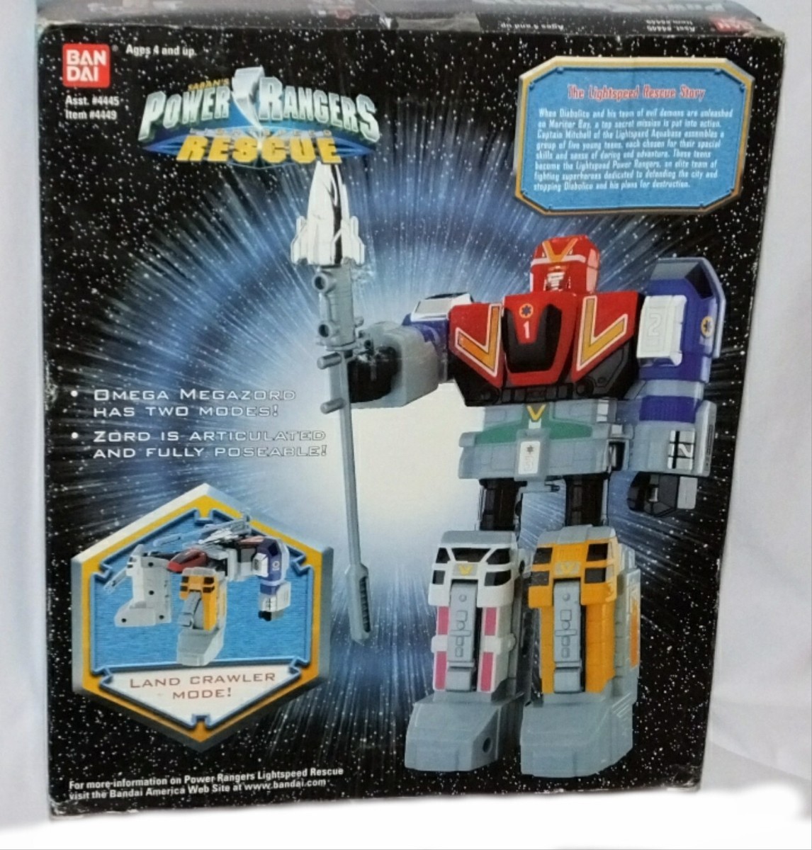 Bandai Power Rangers Lightspeed Rescue - Omega Megazord Good for