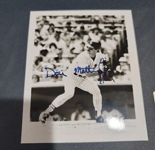 Don Mattingly - Autograph Photo - 4x5 - Yankees - Classic Black & White Auto 