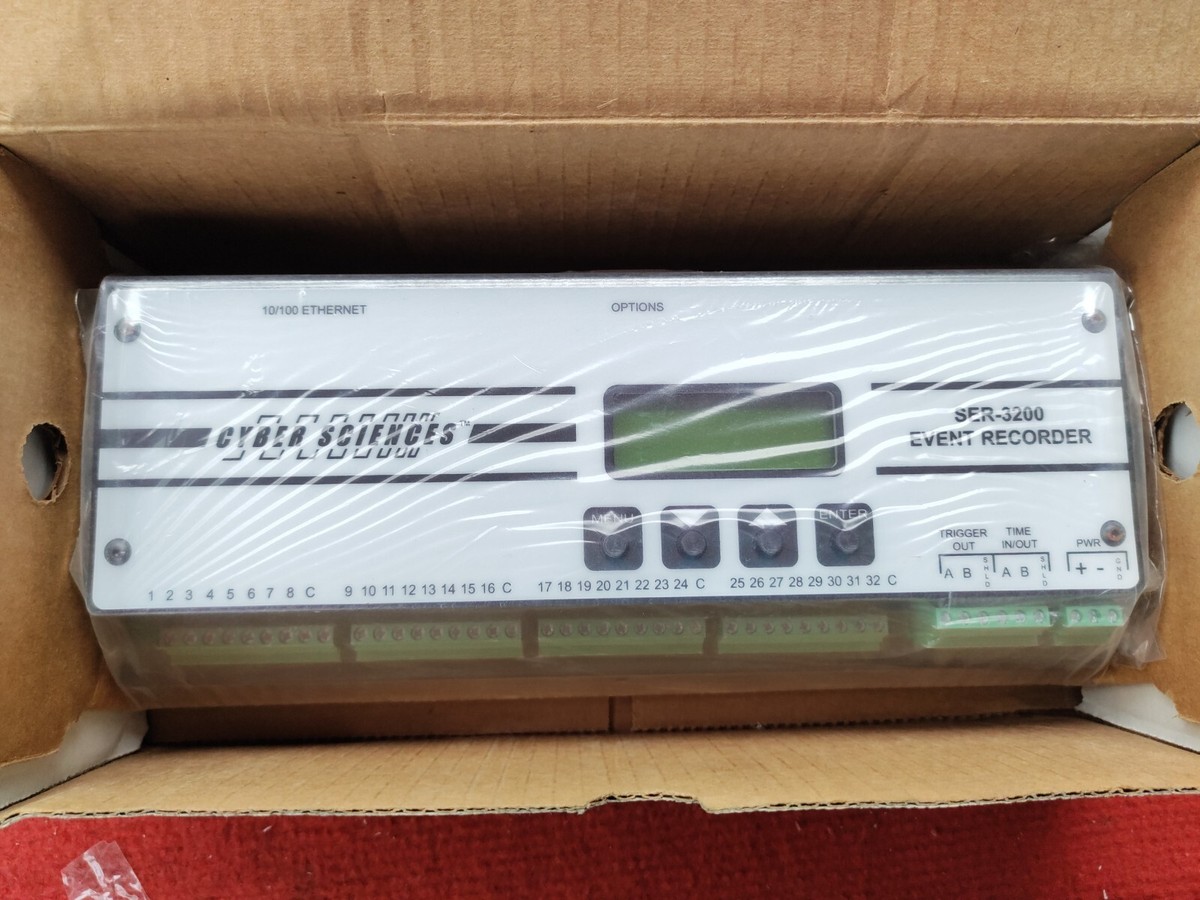 P:VT28 CYBER SCIENCES SER-3200 CYTIME EVENT RECORDER SER-3200-P2X2