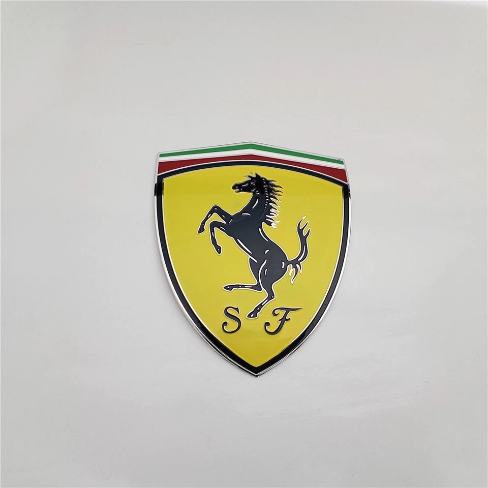 For Ferrari 360 365 430 458 488 612 California Fender Shield Badge Emblem Set - Image 2 of 3