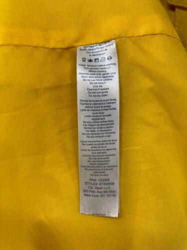 Sperry Top Sider Jacket Mens M Yellow Nautical Boating Cargo - Picture 7 of 10