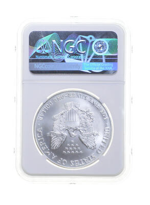 MS66 MINT ERROR 2000 American Silver Eagle - REV Struck Thru