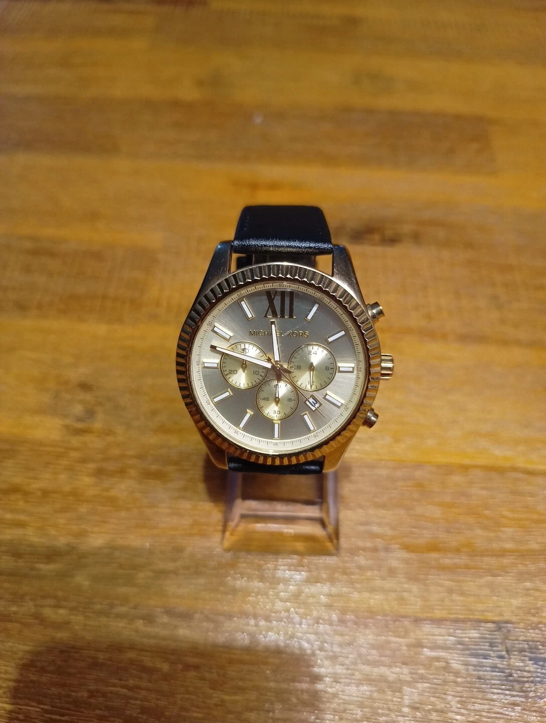 Orologio Michael Kors Uomo Cronografo MK8281 Batteria Nuova Oro