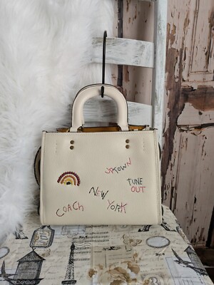 Coach Rogue 25 Embroidery 3 Way Satchel Handbag Pre Owned | eBay