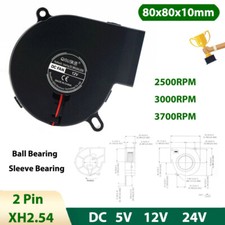 7525 DC Radial Turbo Blower Fan Mini Brushless Cooling Fan 5/12/24V 2500-3700RPM