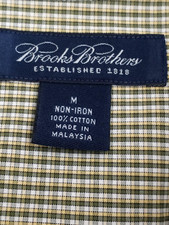 Brooks Brothers Mens Button Dress Shirt Oxford LS Medium Non-Iron Work Chest 46"