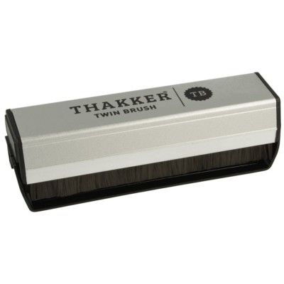 Thakker Twin Brush Super Exstatic Schallplattenbürste Kohlefaser-/Samtbürste