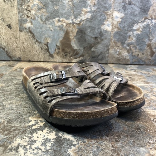 Birkenstock Granada Slide Sandals Womens Size 38 US Size 7-7.5 Brown Faded  | eBay
