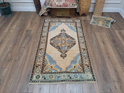 3.4 x 5.8 Ft Anatolian Rug, Floor Rug, Accent Rug, Hand Knotted Rug, Wool Rug