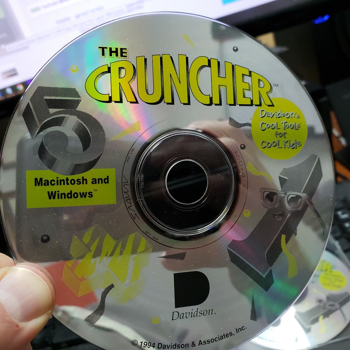 The Cruncher 5 Windows Macintosh 1994 Davidson CD-ROM SUPER RARE