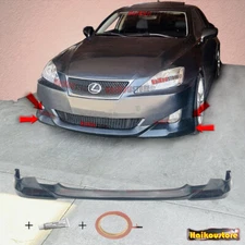 Fits 06-08 Lexus IS250 IS350 JDM IN-S Style PU Front Bumper Lip Splitter Spoiler