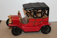 VERY NICE T.T. TIN BATTERY OPERATED OLD TIMER 1909 FORD TOURING CAR 1