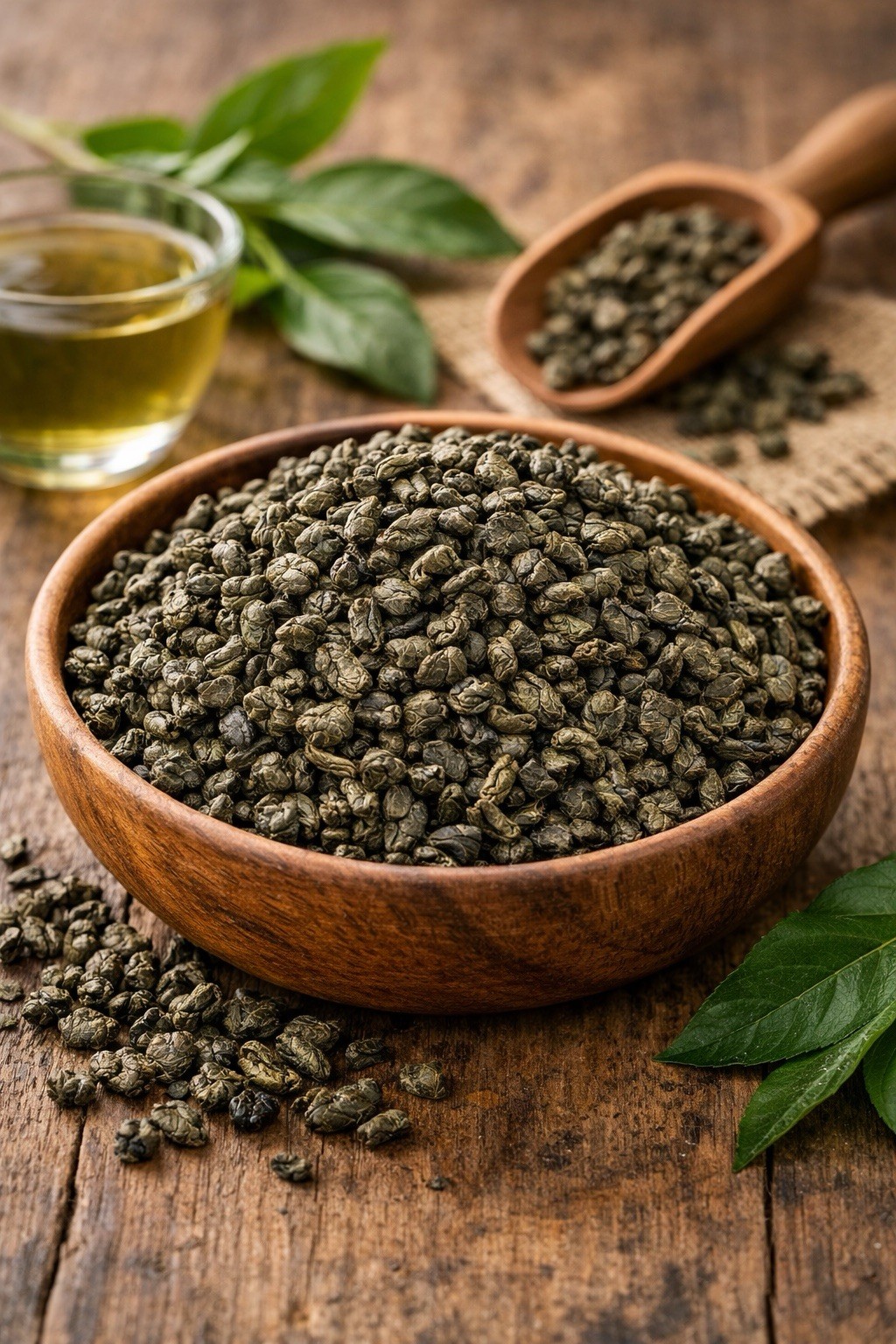 Gunpowder Green Tea Loose Leaf Antioxidant Tea
