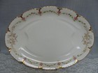 Huge Haviland Limoges Platter Schleiger 291A Pink Roses Gold Two Wells 18" — photo 1