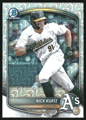 2025 Bowman Chrome Baseball Mega Box Prospects #BCP114 Nick Kurtz