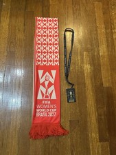 FIFA Women s World Cup Brazil 2027 Soccer Scarf Red Fanatics Fest NYC Exclusive
