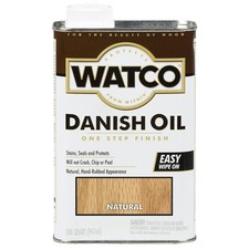 Watco A65741 Danish Oil, Natural, Liquid, 1 qt, Can