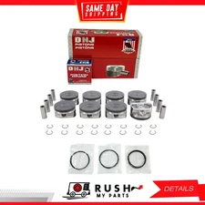 10-22 Piston and Ring Kit For Ford E-350 6.2L V8 SOHC 16v DNJ PRK4224