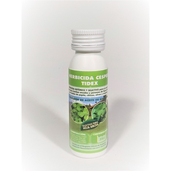 Herbicida selectivo cesped de hoja ancha. 25ml. Tidex