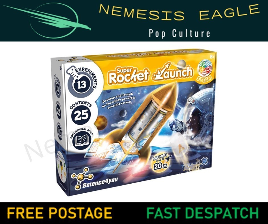 SCIENCE4YOU SUPER ROCKET LAUNCH SPACE EXPERIMENTS KIT  STEM FOR CHILDREN AGES 8+