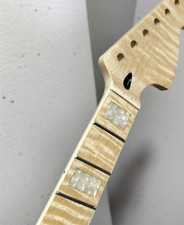 Big head 22 fret 25.5 Inch flame maple electric guitar neck gloss replace