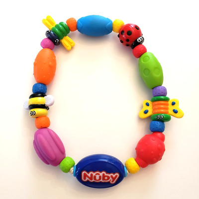 Nuby Bug-A-Loop Toddler Teething Ring Toy Ladybug Butterfly Bumblebee Dragonfly