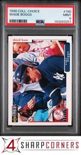 1998 COLLECTOR'S CHOICE #190 WADE BOGGS YANKEES HOF POP 2 PSA 9
