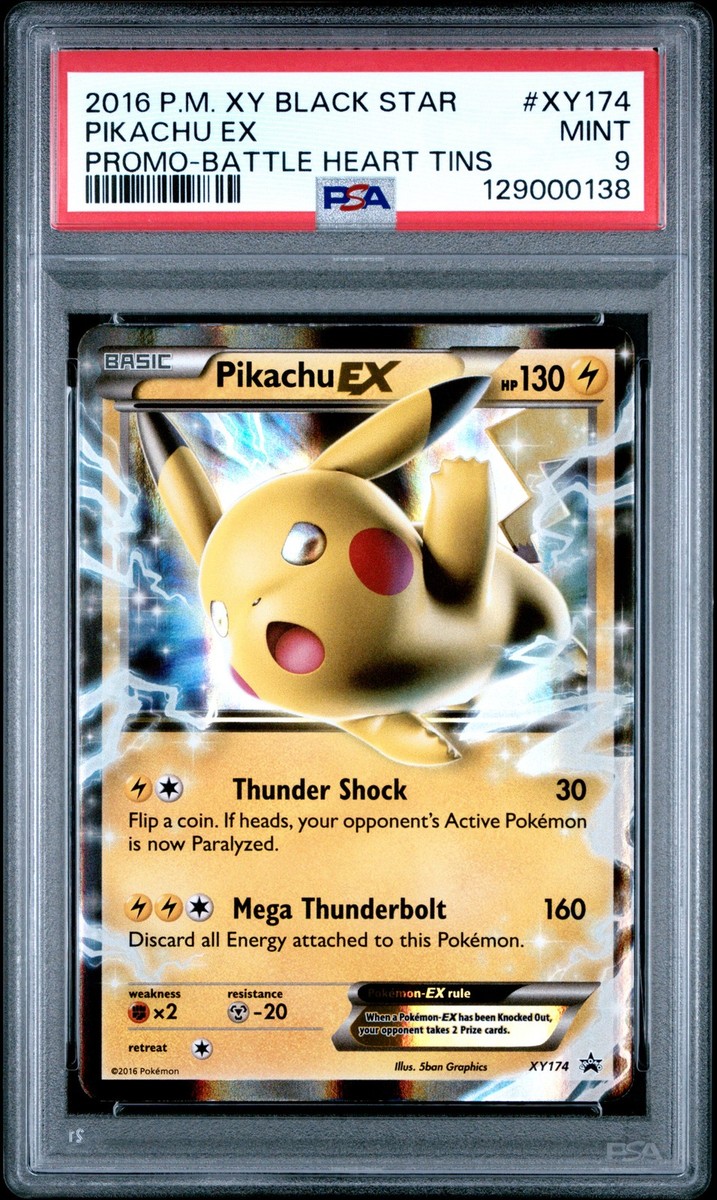 バトルの時間 battle tine 2016 POKEMON XY BLACK STAR PROMO BATTLE HEART TINS #XY174 PIKACHU