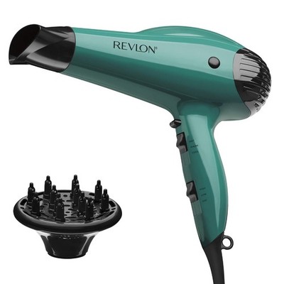Revlon Volume Booster Hair Dryer | 1875W for Voluminous Lift and Body (Green)