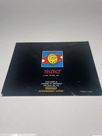 Tecmo World Wrestling (Nintendo NES, 1990) Cartridge & Manual Authentic Tested 