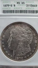 1879-S MORGAN DOLLAR  *   ANACS MS65  OLD WHITE HOLDER  *
