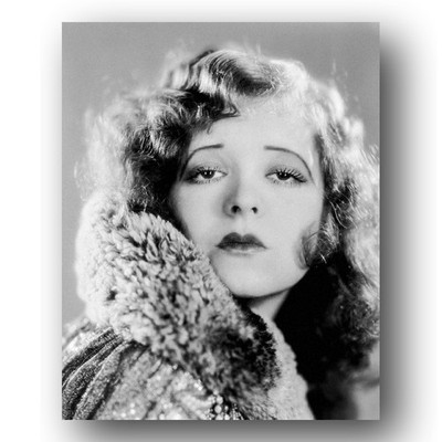 Clara Bow Photo 8x10 Paramount Pictures 1928 Actress Formal Portrait Headshot