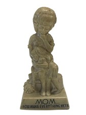 Vintage R.W. Berries Mom Figurine 1841 You Make Everything Nicer Made In USA