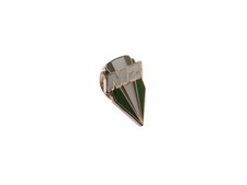 Ansteck-Pin MZ Logo in Gr&uuml;n/Wei&szlig;