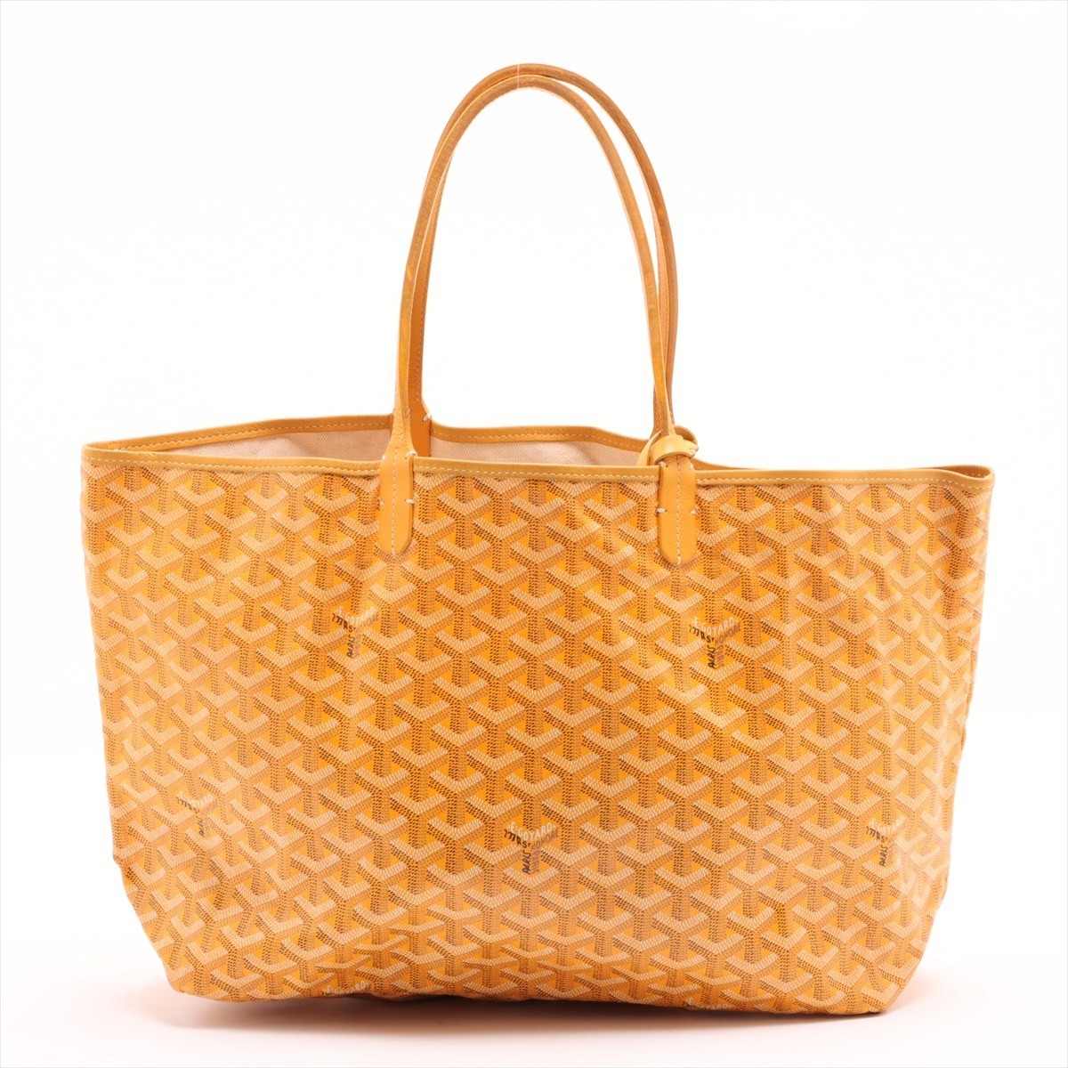 Rare ◇ GOYARD Saint Louis PM Tote Bag, Herringbone Yellow Print, Men's, Women's image 2