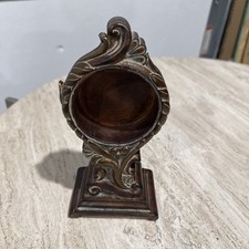 Ornate brass Art Nouveau Victorian style stand for pocket watch