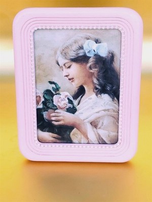 PINK Wood PICTURE FRAME 5''x7'' Shabby Cottage Chic