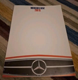 Mercedes Benz Prospekt 280 SL Inkl. Techn.Datenblatt Alt!