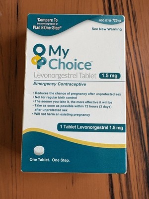 My Choice Emergency Contraceptive 1 Tablet Compare to Plan B One Step 2027