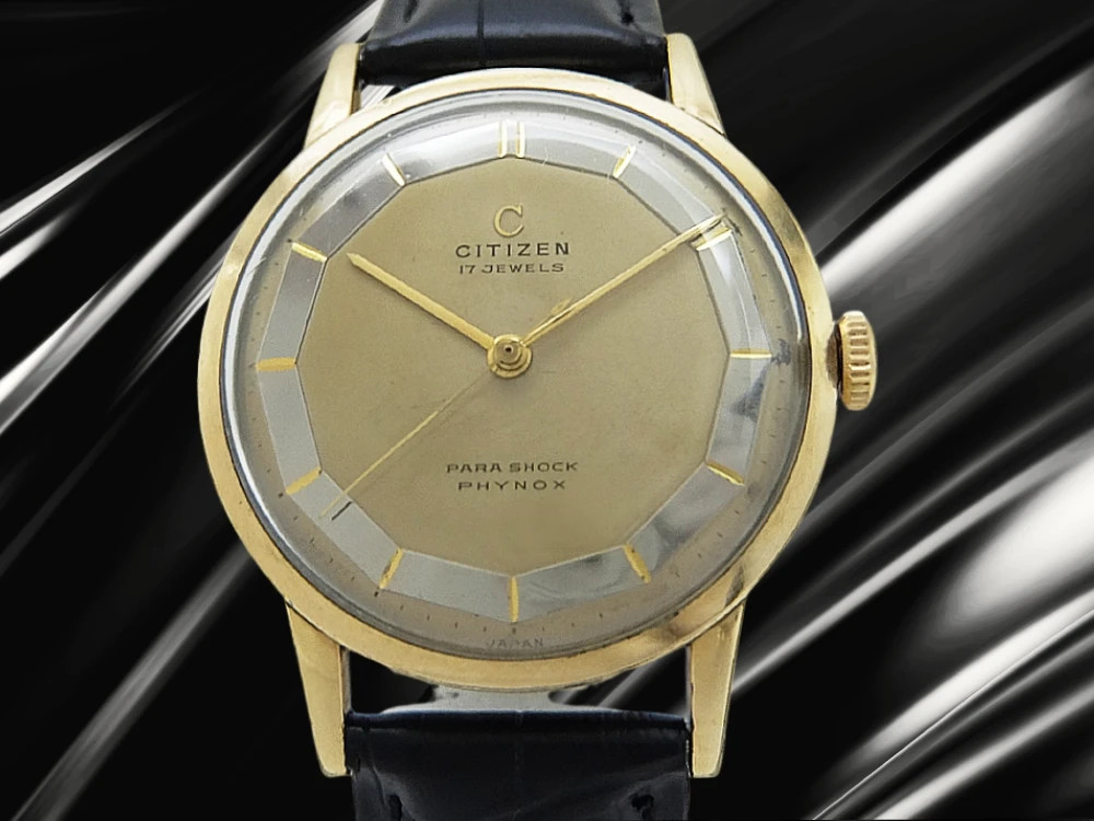 Citizen 51407084 Vintage 17 Jewels Center Seconds Manual Winding Mens Watch