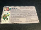gi joe lot File Card 1993 Backblast Excellent Condition
