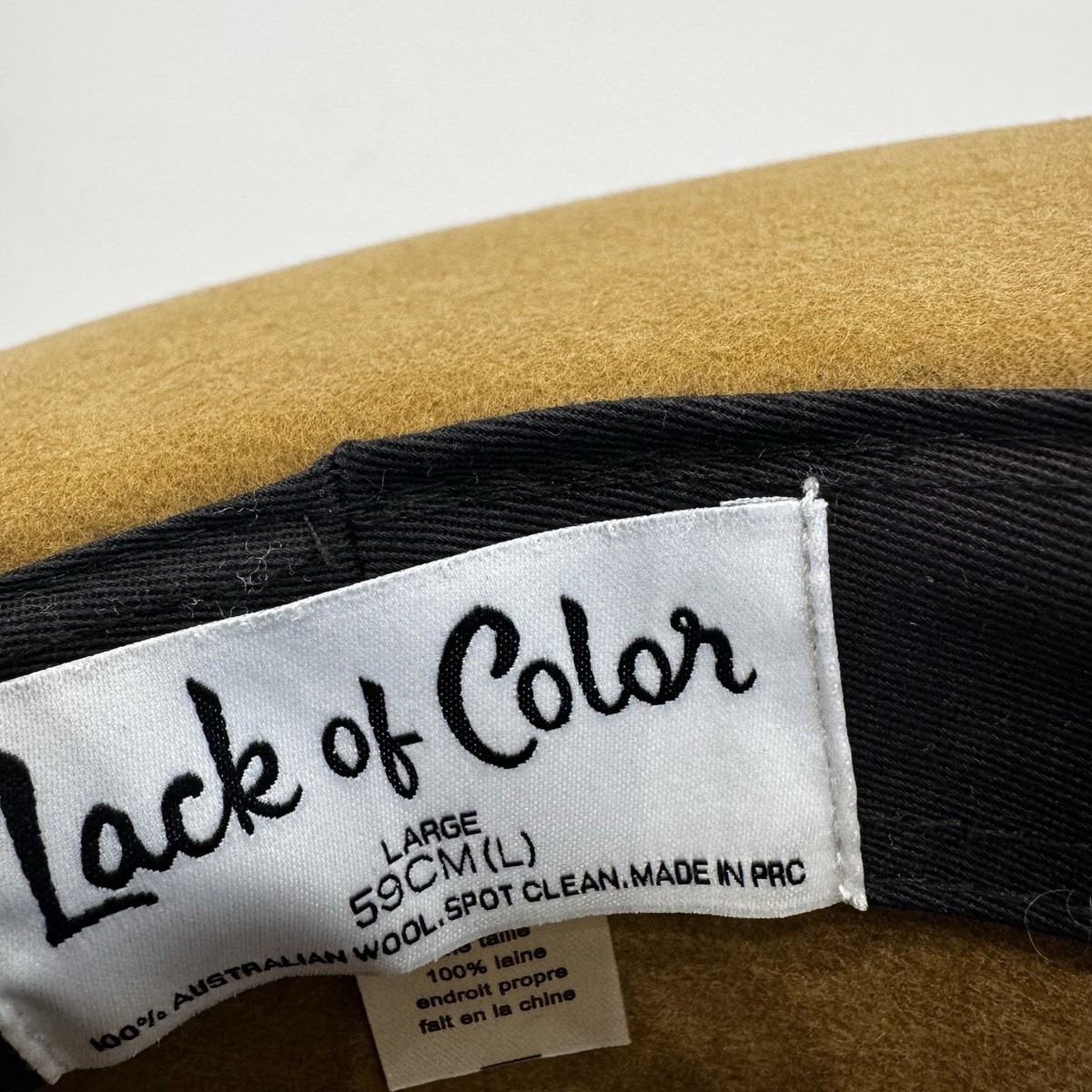Lack of Color Val Diamond Camel Wool Hat LACK OF COLOR WOOL WESTERN HAT BROWN Size M NWT | eBay main image 3