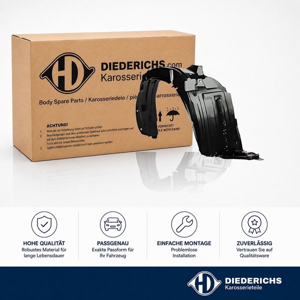 Verkleidung Radhaus Vorne Links Diederichs 6605009 FÜR Toyota-image
