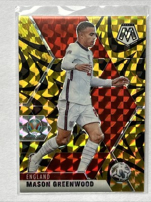 #ad MASON GREENWOOD 2020 21 Panini Mosaic UEFA Euro GOLD REACTIVE PRIZM SP #108 $2.99