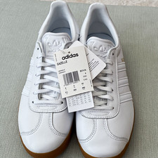 adidas Originals Gazelle Leather Trainers White/Gum Low Top UK 8 EU 42 BD7479