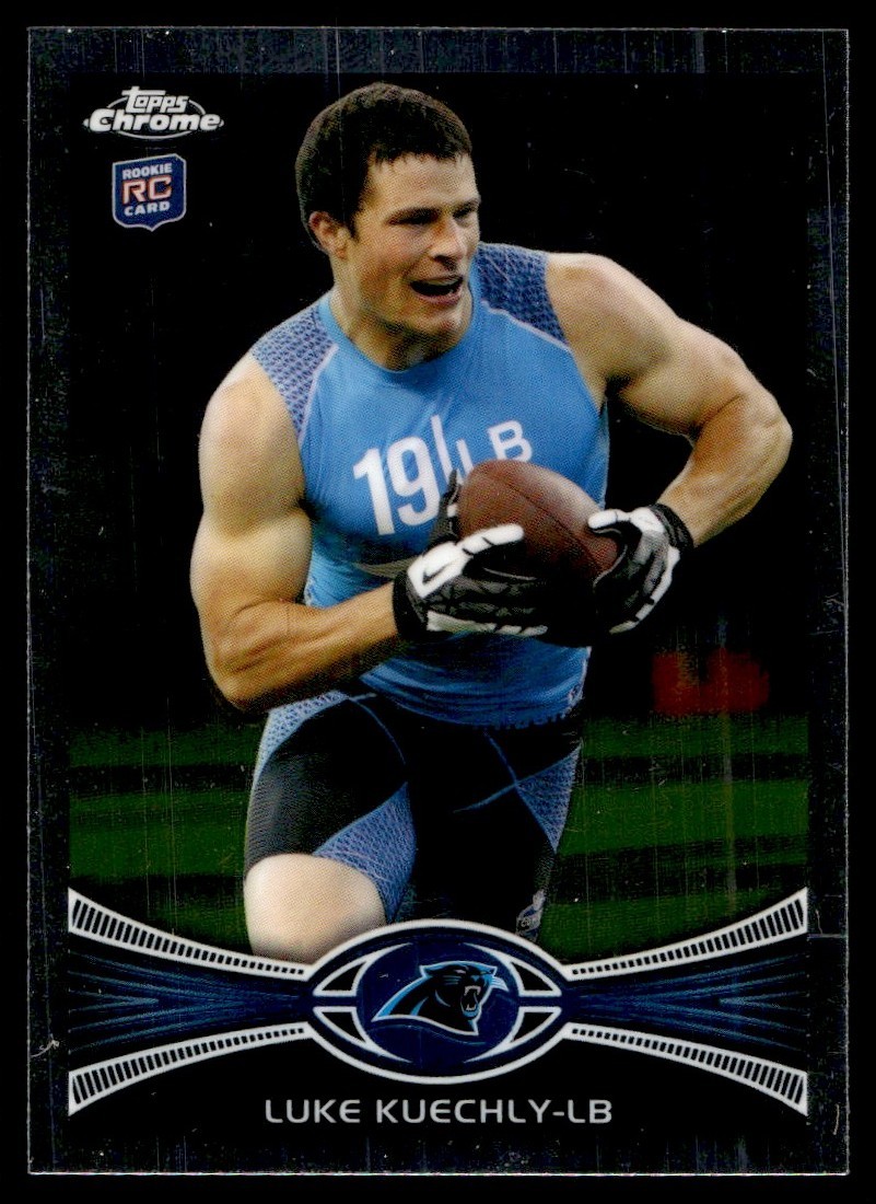 2012 TOPPS CHROME LUKE KUECHLY CAROLINA PANTHERS RC SP ROOKIE CARD #45