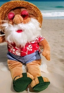 AURORA DARLING SUNTAN SANTA CLAUS PLUSHIE 15" BEACHY SPRING BREAK VIBEY PRE